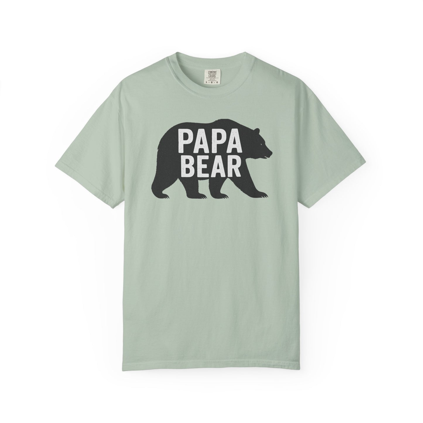 Papa Bear Unisex Garment-Dyed T-Shirt, Gift for Dad, Father's Day, Family Reunion, Outdoorsy Apparel, Cute Bear Tee