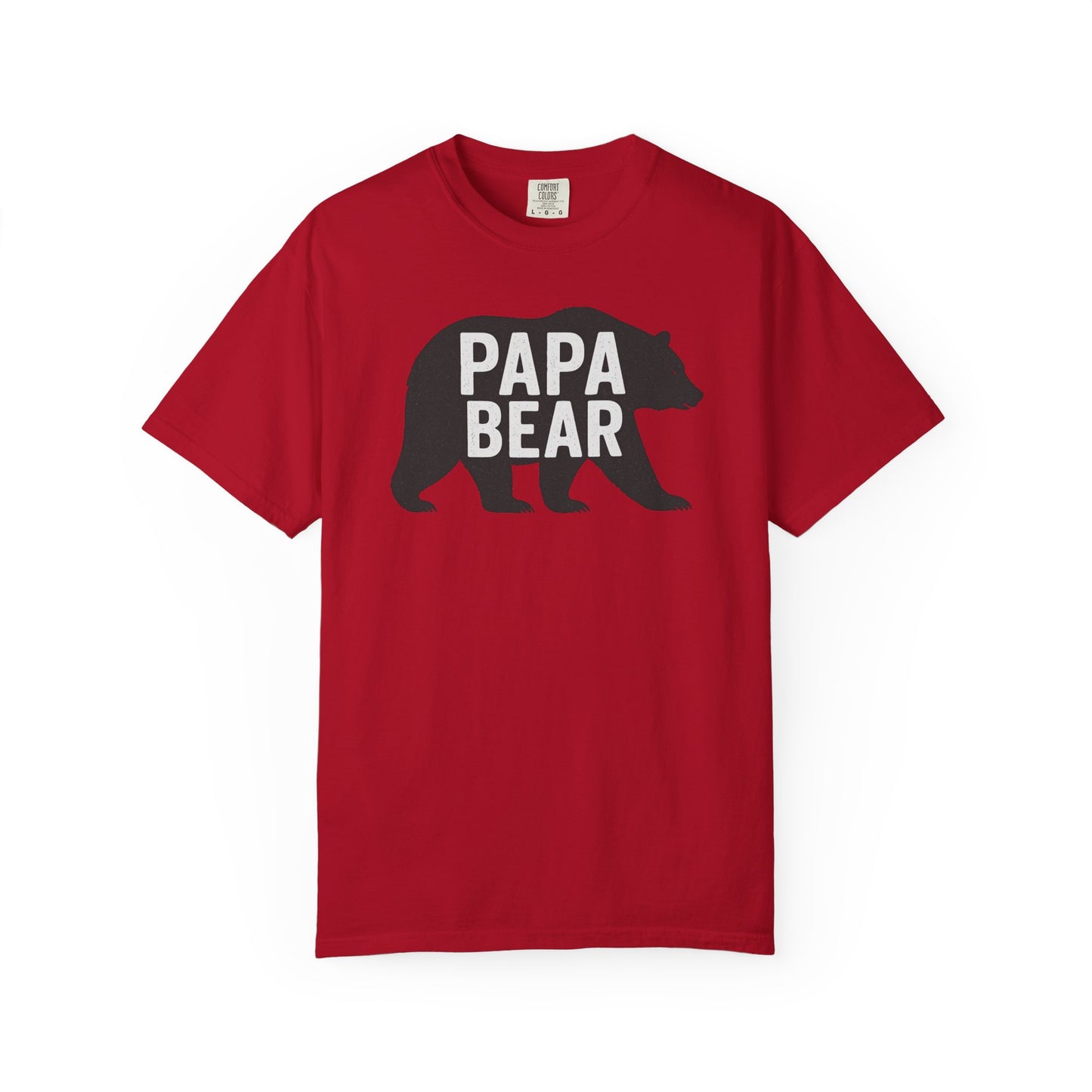 Papa Bear Unisex Garment-Dyed T-Shirt, Gift for Dad, Father's Day, Family Reunion, Outdoorsy Apparel, Cute Bear Tee