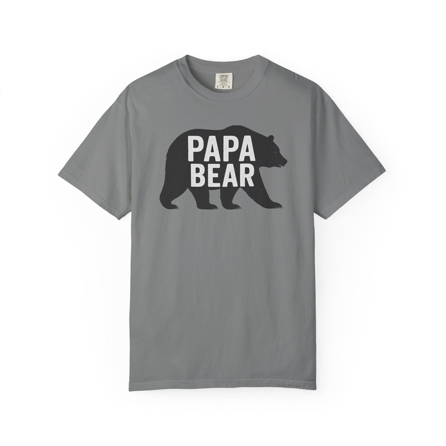 Papa Bear Unisex Garment-Dyed T-Shirt, Gift for Dad, Father's Day, Family Reunion, Outdoorsy Apparel, Cute Bear Tee