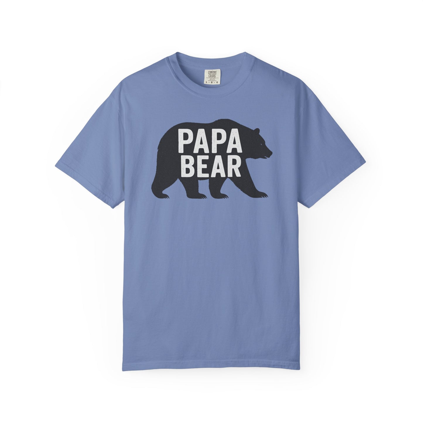 Papa Bear Unisex Garment-Dyed T-Shirt, Gift for Dad, Father's Day, Family Reunion, Outdoorsy Apparel, Cute Bear Tee