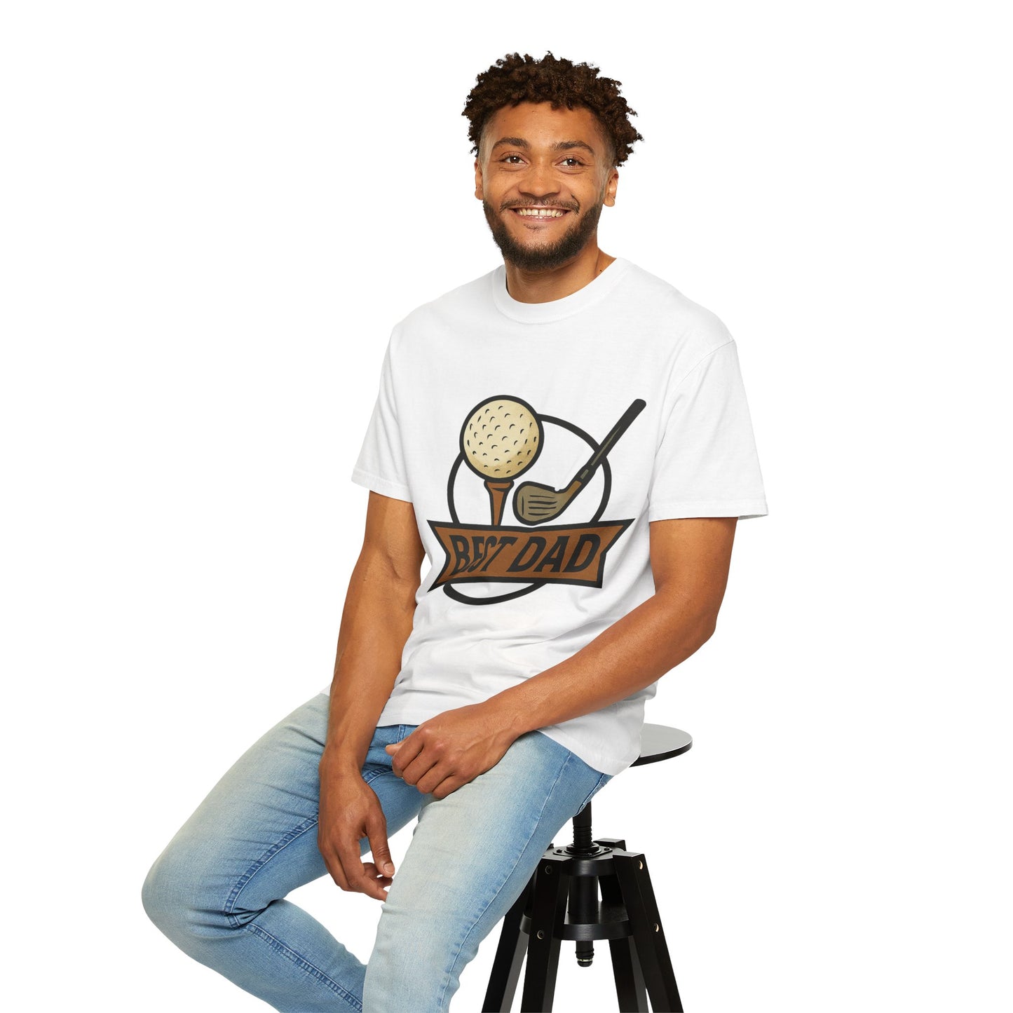 Copy of Best Dad Golf T-Shirt, Unisex Garment-Dyed Tee, Father's Day Gift, Golf Lover Apparel, Dad Gift Idea, Casual Wear