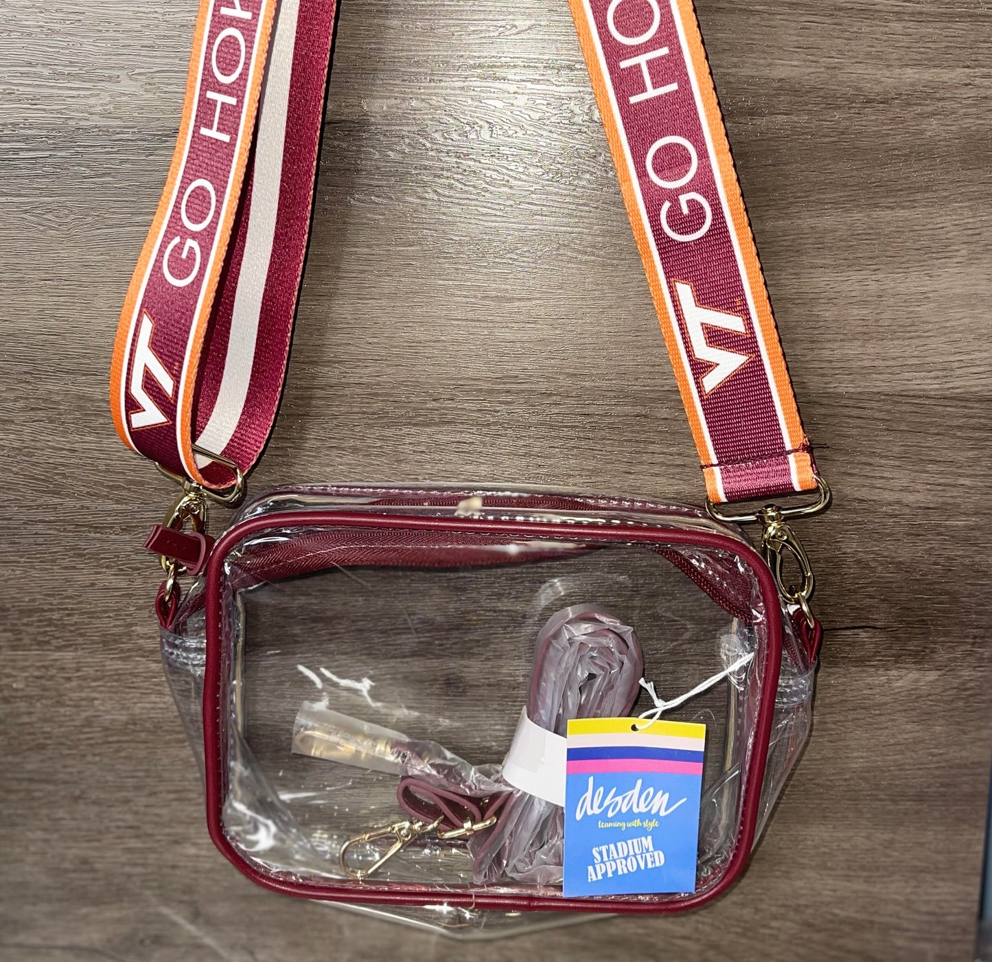 Virginia Tech Clear Stadium Purse