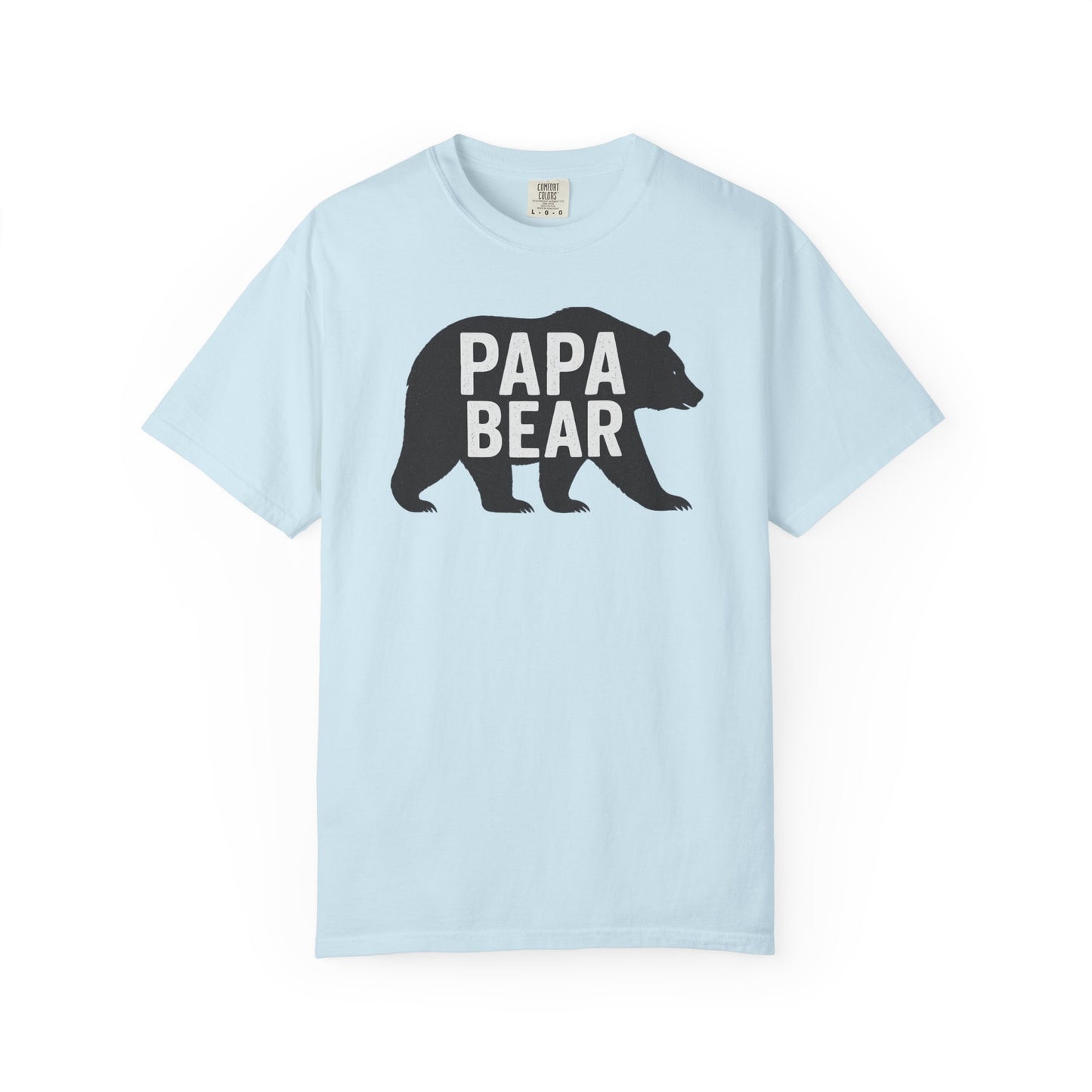Papa Bear Unisex Garment-Dyed T-Shirt, Gift for Dad, Father's Day, Family Reunion, Outdoorsy Apparel, Cute Bear Tee