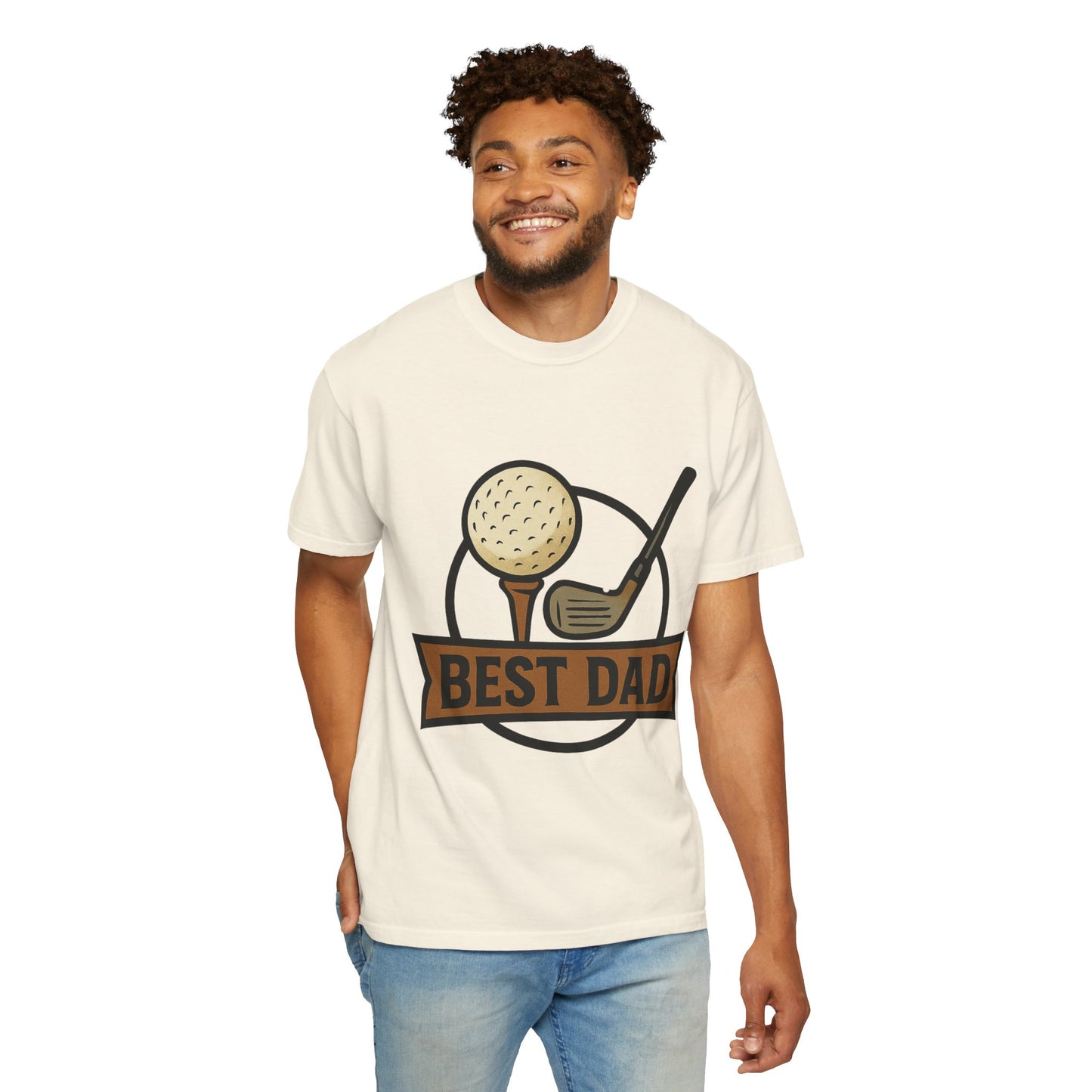 Copy of Best Dad Golf T-Shirt, Unisex Garment-Dyed Tee, Father's Day Gift, Golf Lover Apparel, Dad Gift Idea, Casual Wear
