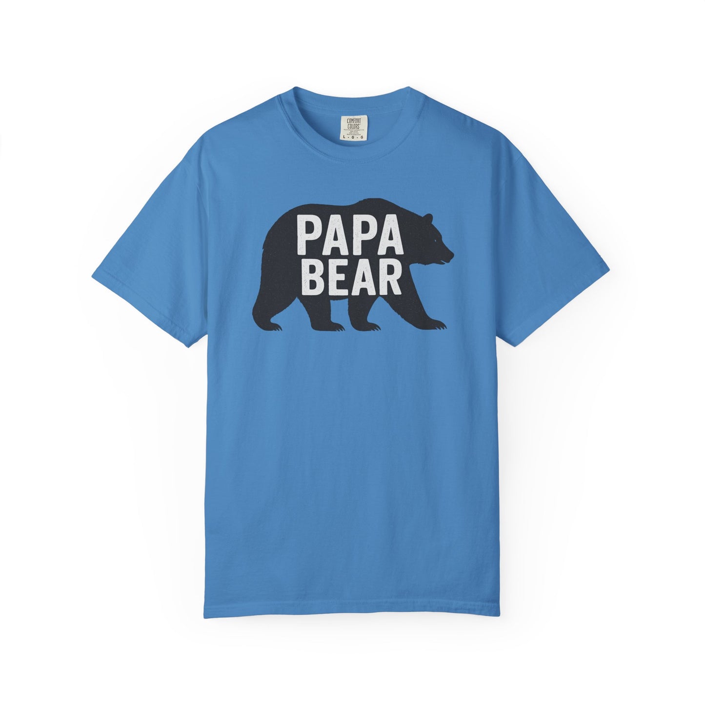 Papa Bear Unisex Garment-Dyed T-Shirt, Gift for Dad, Father's Day, Family Reunion, Outdoorsy Apparel, Cute Bear Tee