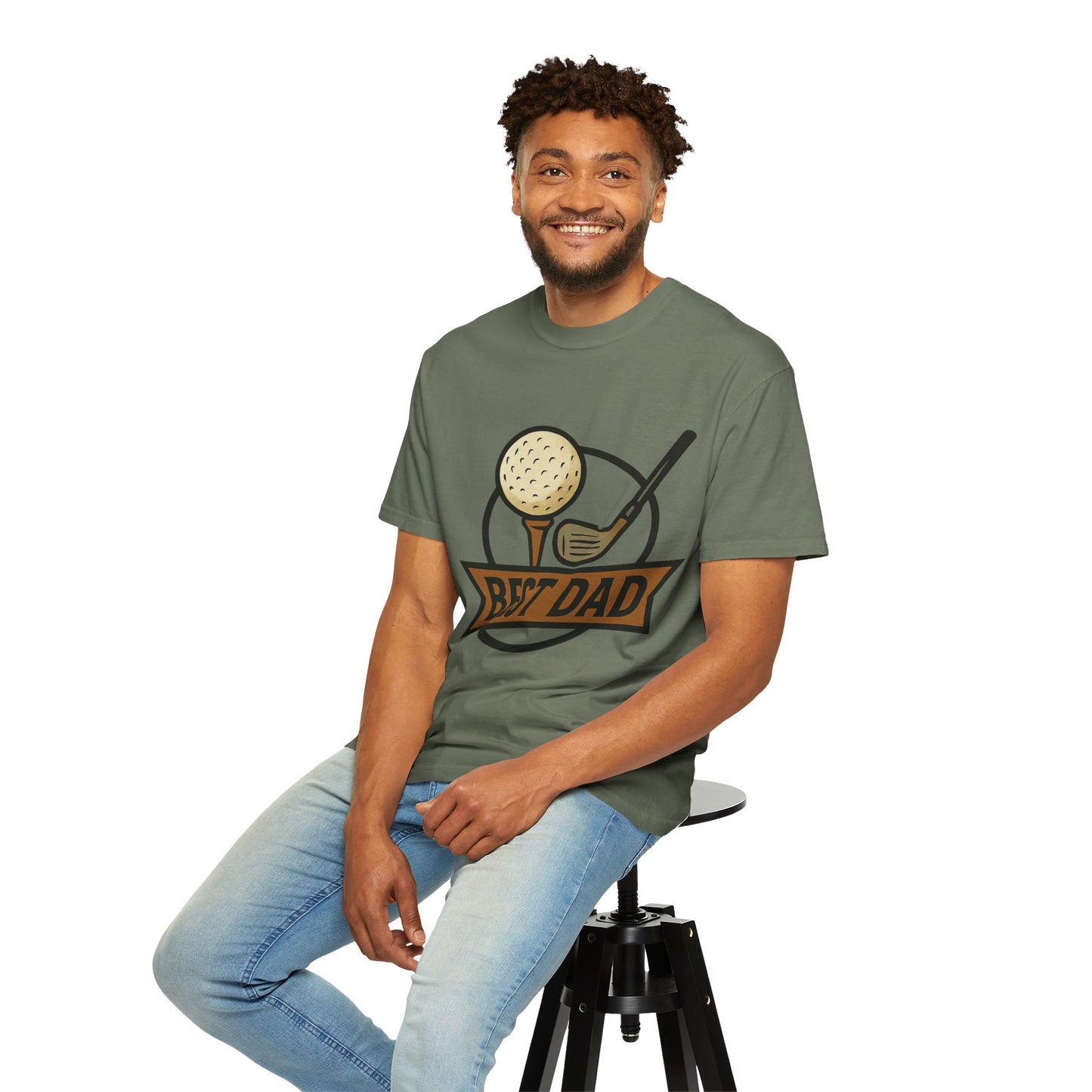 Copy of Best Dad Golf T-Shirt, Unisex Garment-Dyed Tee, Father's Day Gift, Golf Lover Apparel, Dad Gift Idea, Casual Wear